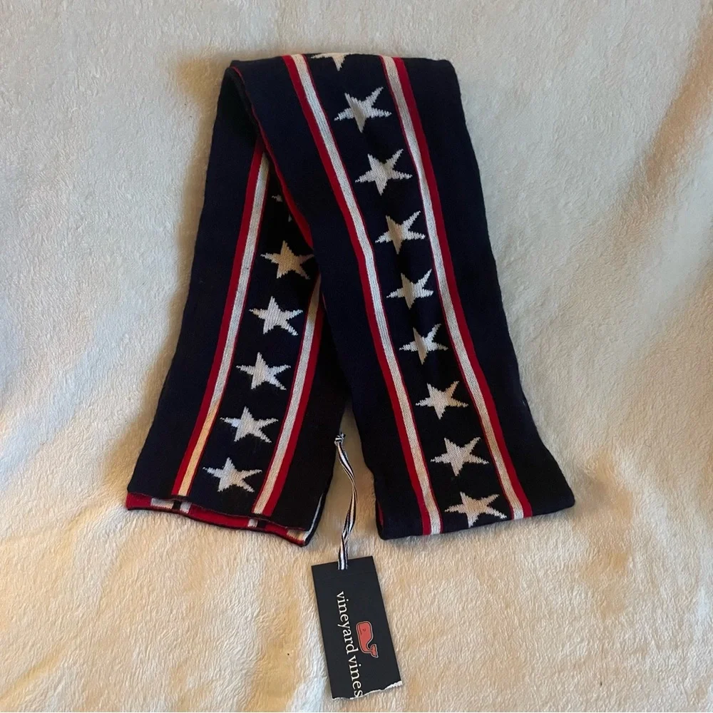 NWT Vineyard Vines Boys Red Blue‎ Scarf